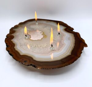 Agate Oil Lamps