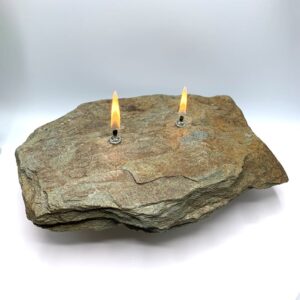 Rustic Stone Oil Candles