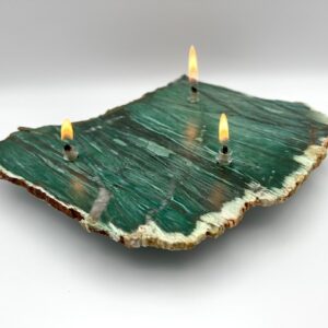 Australian Fuchsite 3 Wick Oil Candle