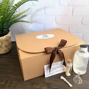 Madagascar Half Ammonite Fossil Oil Candle Gift Box