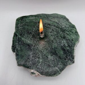 Tanzanian Green Zoisite Oil Candle Lamp. Includes starter oil packTanzanian Green Zoisite Oil Candle Lamp. Includes starter oil pack